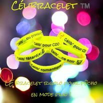 Célibracelet version Fun modèle "Célib' fêtard(e)" ♀