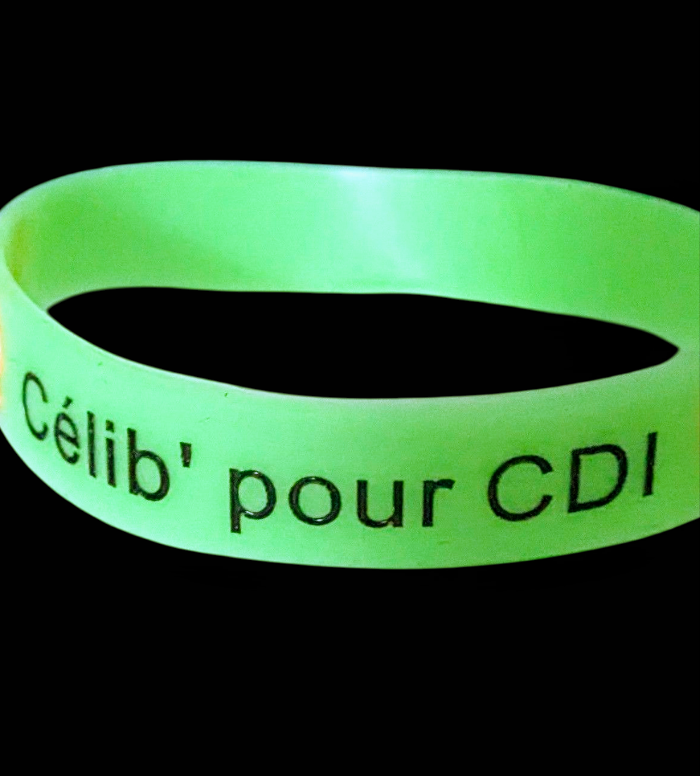 Célibracelet version Fun modèle "Célib' pour CDI" ♂