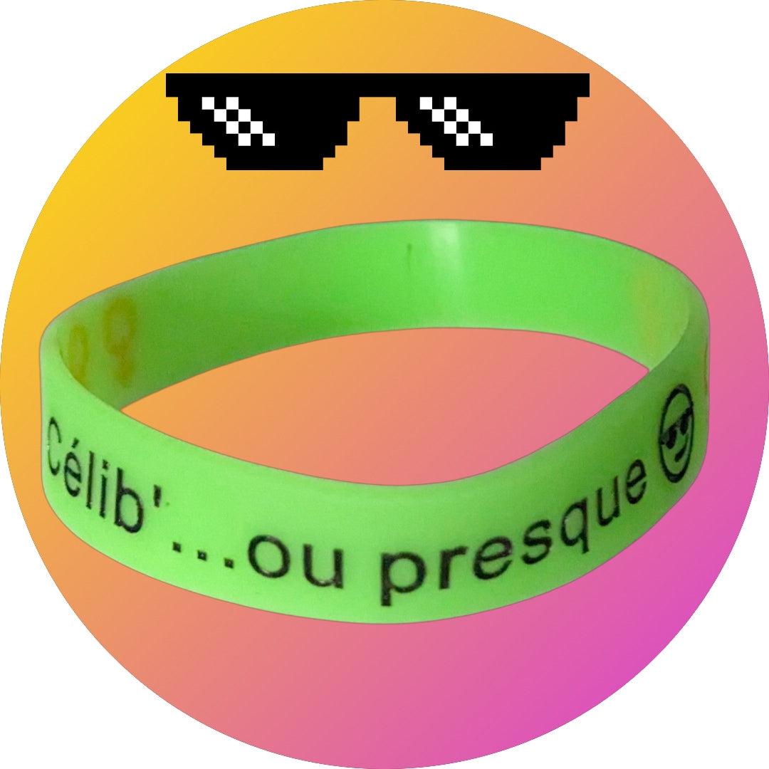 Célibracelet version Fun modèle "Célib...ou presque" ♀
