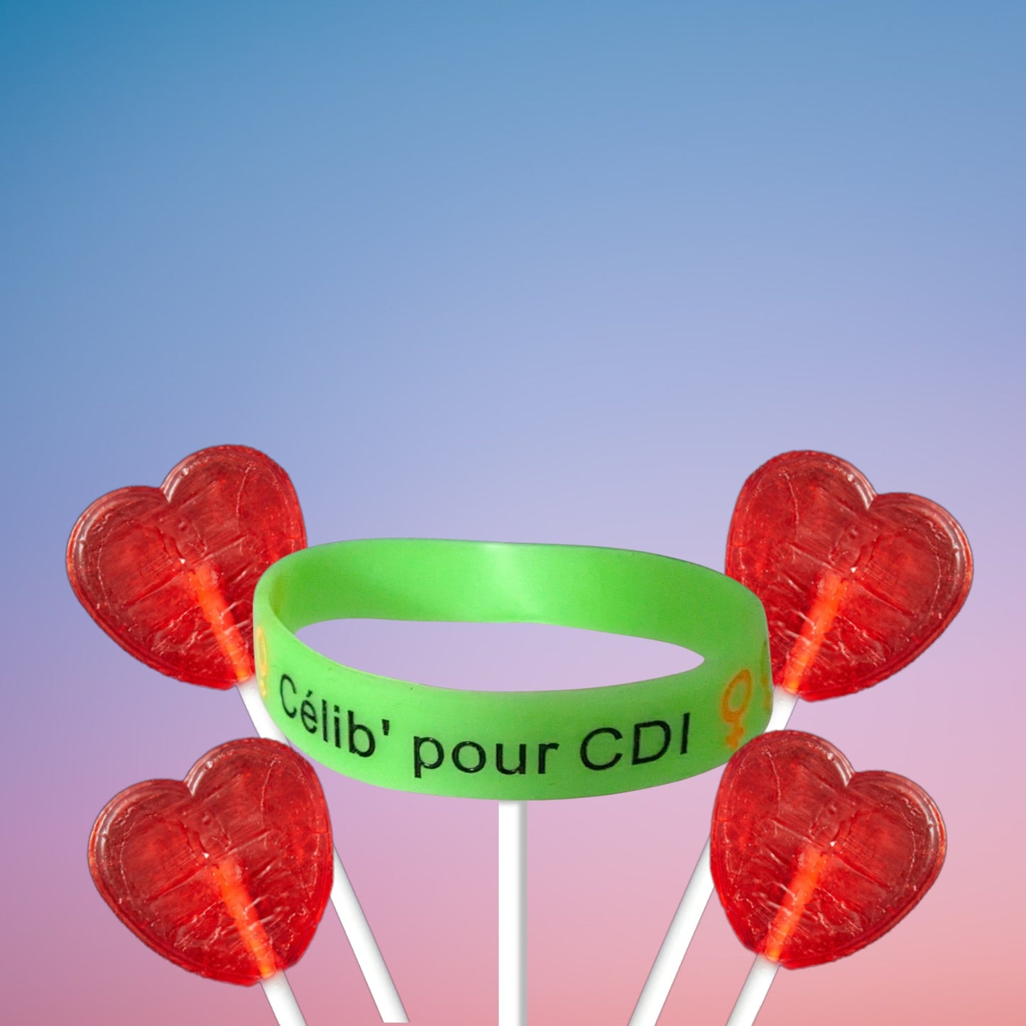 Célibracelet version Fun modèle "Célib' pour CDI" ♀