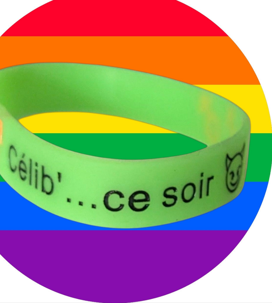 Célibracelet version Fun modèle "Célib' ce soir"  ♀