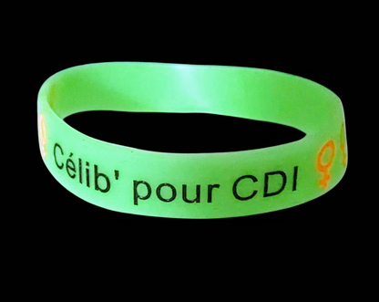 Célibracelet version Fun modèle "Célib' pour CDI"  ♀