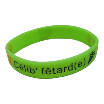 Célibracelet version Fun modèle "Célib' fêtard(e)"  ♀