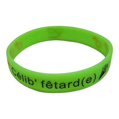 Célibracelet version Fun modèle "Célib' fêtard(e)"  ♂