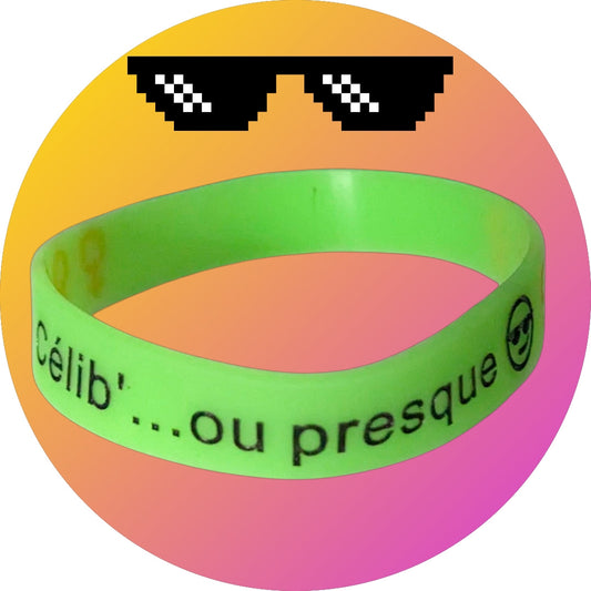 Célibracelet version Fun modèle "Célib...ou presque"  ♀