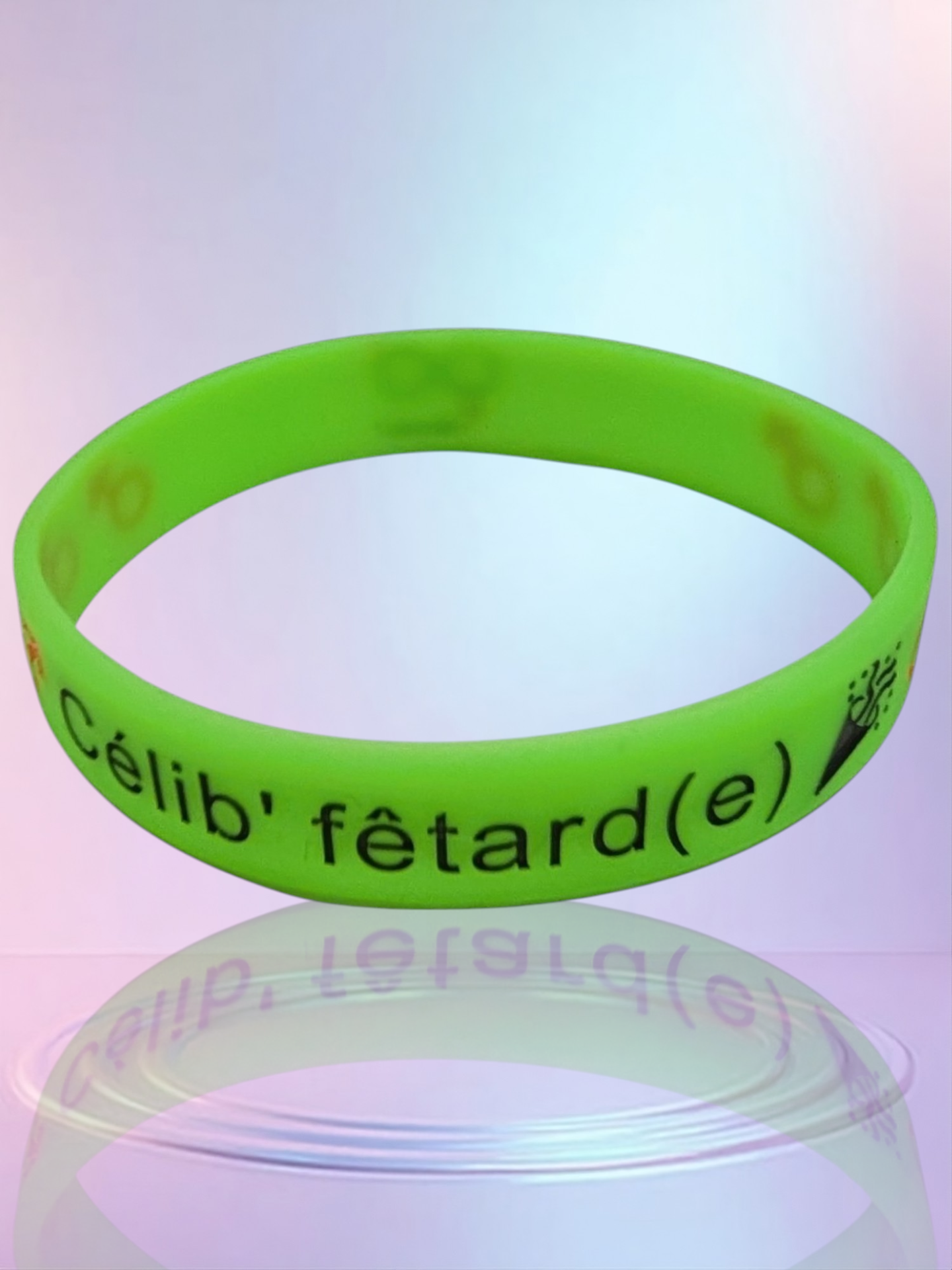 Célibracelet version Fun modèle "Célib' fêtard(e)"  ♂