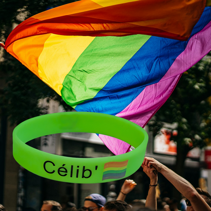 Célibracelet version fun modèle "Célib' LGBTQIA+"