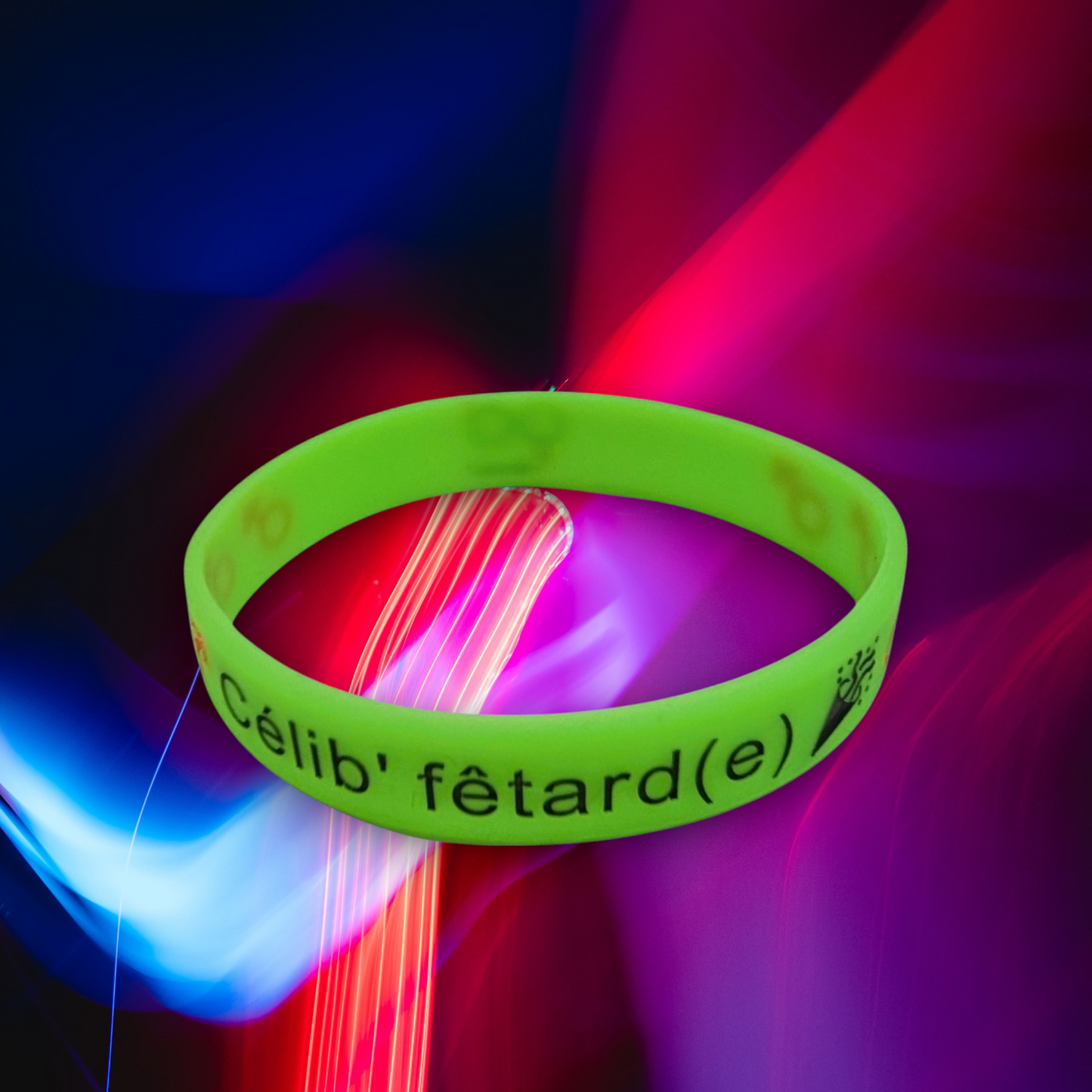 Célibracelet version Fun modèle "Célib' fêtard(e)"  ♂